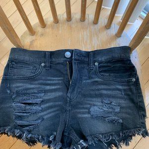 Express Black Jean Shorts